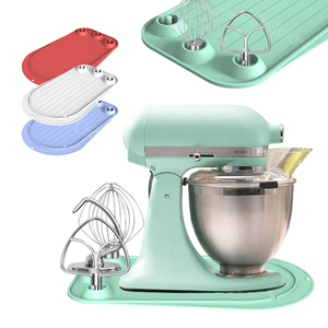 Organisateur de mixeur tout-en-un et tapis antidérapant : protège les comptoirs, réduit le bruit et range les accessoires dans une base en silicone. - Product Image 2