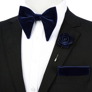 Người Đàn Ông Của Wedding Party Có Thể Điều Chỉnh Rắn Bowties Bán Buôn Thời Trang Nhung <span class=keywords><strong>Bow</strong></span> Quan hệ <span class=keywords><strong>Set</strong></span> Polyester Chất Liệu Cho Các Sự Kiện Chính Thức - Product Image 3