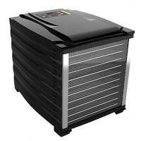 Tien Laag 10 Trays Huishoudelijke Gedroogde Fruitmachine Fruitdroger Groente Dehydrator Roestvrijstalen Grote Capaciteit Voedseldroger