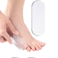 Dissolvant de callosités de pied en verre nano outils de pédicure professionnels en forme de goutte pour la peau morte et la peau sèche fissurée dure