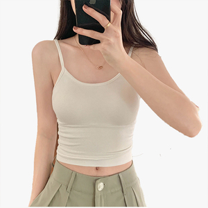 เสื้อกล้ามสตรีแบบมีฟองน้ำเสริมทรง สายเดี่ยว ทรงสปอร์ต โชว์หลัง สวยงาม เหมาะสำหรับใส่เป็นเสื้อซับใน ใส่เป็นเสื้อตัวใน ใส่เป็นเสื้อตัวนอก ทรงครอป - Product Image 4