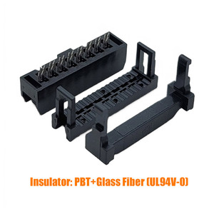 IDC PCB 母头 16 针 2.54 毫米间距连接器插座接头线对板连接器 UL94V-0 镀金尼龙，适用于电子 DIY 项目 - Product Image 3