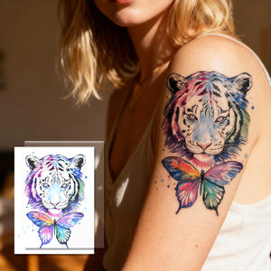 Papier à tatouage imprimable longue durée, compatible avec les imprimantes à jet d'encre à transfert d'eau, autocollants temporaires pour le corps pour les fêtes, design DIY - Product Image 4