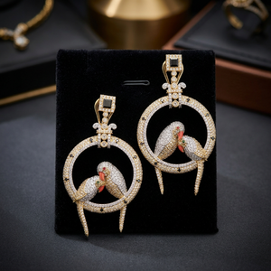 Boucles d'oreilles en diamant naturel de style classique, coupe brillante, or jaune massif 14 carats, certifiées IGI, pour femmes, cadeau, Inde - Product Image 3