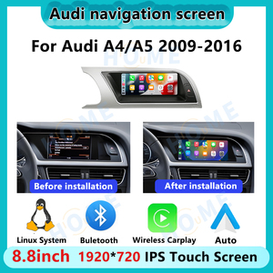 Système multimédia automobile Linux 8,8 pouces, Apple Carplay, Google Play Store pour Audi A4L A5 Q5 2009-2018, écran tactile GPS - Product Image 2