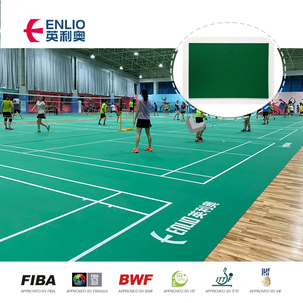 Professional badminton pickleball flooring vinyl floor roll for event