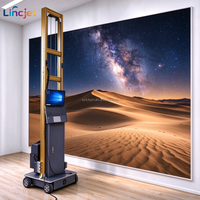 Mesin Cetak Dinding UV LINCJET LC-A2 untuk Kontraktor, Mesin Cetak Dinding Digital Mobile untuk Proyek Renovasi
