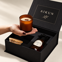 AIKUN – Vente directe usine – Ensemble diffuseur à bâtonnets et bougie parfumée de luxe personnalisé pour la maison