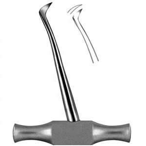 Instrument chirurgical dentaire Optitech Healthcare QR-7409 en acier inoxydable de qualité chirurgicale, poignée moletée, manuel, classe I, couleur argent - Product Image 5