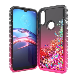 Funda de caída de agua para <span class=keywords><strong>celular</strong></span> para Motorola <span class=keywords><strong>Moto</strong></span> E7 <span class=keywords><strong>Power</strong></span>/S50/G55/G35 Liquid Quicksand funda de teléfono transparente de cuatro esquinas - Product Image 3