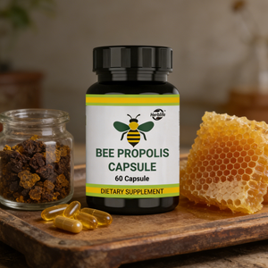 Extrait de <span class=keywords><strong>Propolis</strong></span> Naturel Biologique en Poudre, Liquide et Capsules – Complément Alimentaire pour le Soutien Immunitaire – Capsules de <span class=keywords><strong>Propolis</strong></span> d'Abeille <span class=keywords><strong>Verte</strong></span> – Fabrication OEM - Product Image 3