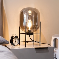 Lámpara de Esquina de Mármol y Vidrio Eléctrica de Lujo Clásica Nórdica Europea para Interiores, Luz LED Blanca Cálida, Alto CRI 90, Garantía de 2 Años