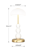Lampe de table tactile sans fil Top Fashion High Quality Romantic LED Mini High End Portable Restaurant