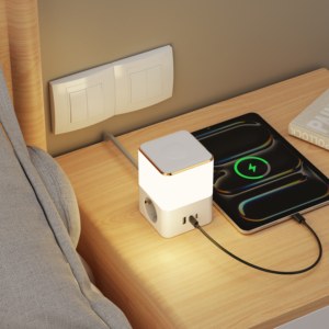 ปลั๊กไฟมาตรฐานยุโรปปี 2026 ไฟกลางคืนสามสี สวิตช์สัมผัส 17 วัตต์ พอร์ต USB 2 ช่องแบบ Type-C ปลอดภัยสำหรับการใช้งานที่หลากหลาย - Product Image 4