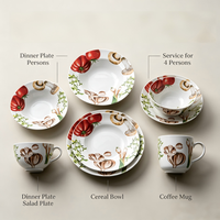 Assiettes en porcelaine personnalisées en porcelaine fine, couleur personnalisée, écologiques et jetables pour la maison ou les présentations
