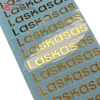Autocollant en feuille d'or gaufrée avec caractéristiques anti-contrefaçon et imperméables pour boîte de présentation de cadeaux, étiquettes permanentes sur métal nickelé