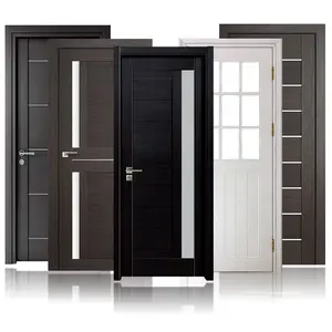 Pintu kayu pintar kustom kustom kualitas sangat baik rumah tangga individu dan komersial