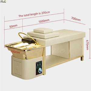 Haut <span class=keywords><strong>de</strong></span> gamme Salon <span class=keywords><strong>de</strong></span> beauté coiffure dédié Intelligent Full Gold Thai Shampooing Massage Tête <span class=keywords><strong>de</strong></span> <span class=keywords><strong>lit</strong></span> Spa Cascade - Product Image 6