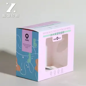 China Hot Sale New Style Factory Folding Packaging Skin Care Box Set With Window Paper Cosmetic Box