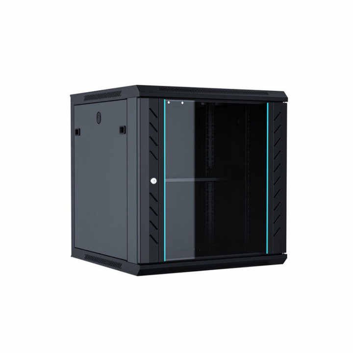 WAYTEX 37401 Netwerkkastlade 19 inch 6U - L 600 x D 450 x 368 mm - aan de muur geleverd of op poten staan - glazen deur met slot - zwart WAYTEX 37401 Netwerkkastlade 19 inch 6U - L 600 x D 450 x 368 mm - aan de muur geleverd of op poten staan - glazen deur met slot - zwart