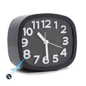 Mini cámara con reloj, cargador inalámbrico, Full HD 1080P, cámara WiFi inalámbrica para vigilancia del hogar - Product Image 1