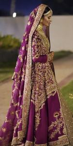 Trendy--Bridal-Stylish <b>Jacket</b>-Lehenga-Dress with --Embellished in Crystal Glass Beads Stone Work for <b>Wedding</b>=2021 - Product Image 2