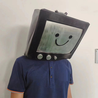Nouveautés Accessoires amusants Fêtes d'Halloween Maquillage Déguisement Fournitures de jeu de rôle Tête complète Tv Masque en latex