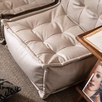 Housse de pouf en cuir pour salon, chambre, balcon, mobilier d'intérieur de loisirs, sans rembourrage