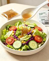 Vinaigrette OEM à l'huile d'olive et au vinaigre de cidre, durée de conservation de 18 mois, conditionnement en portions, directement de l'usine, condiment pour salades et repas légers