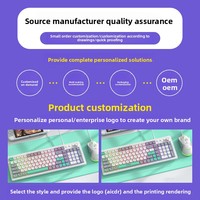 Clavier mécanique Esports K81 le plus vendu, remplaçable à chaud, tri-mode USB/2.4G, rétroéclairage RGB latéral pour PC Gaming