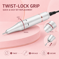 Machine à ongles portable Vantrend 45000 tr/min avec clip ceinture pour professionnels – Idéale pour l'élimination du vernis gel, manucure et pédicure en salon