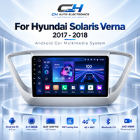 Lecteur multimédia de voiture pour Hyundai Solaris 2 Verna 2017-2020 Android 15 9 pouces 2DIN QLED CarPlay sans fil GPS DSP FM