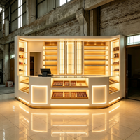 Vitrine de présentation haut de gamme personnalisée, écologique et facile à nettoyer pour cigares et tabac, mobilier de magasin de tabac, présentoir complet pour magasin, OEM ODM