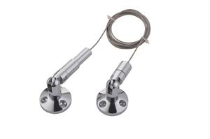 벽-벽 황동 케이블 디스플레이 시스템 와인 플로팅 랙 - Product Image 4