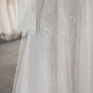 For LSSG042 Modern <b>Illusion</b> Formal High Neck Bridal A-<b>line</b> Chapel Train Lace Crystal Flowers <b>Wedding</b> <b>Dresses</b> - Product Image 6