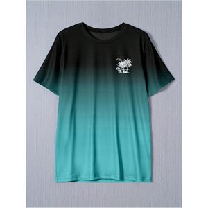 Camiseta Personalizada de Manga Corta para Hombre, Cuello Redondo, Secado Rápido, para Playa o Vacaciones, con Estampado Gráfico Sublimado - Product Image 1