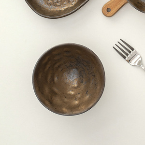 <span class=keywords><strong>Grand</strong></span> bol japonais doré en argile pour soupe de nouilles, élégant plat décoratif pour halls d'hôtel et restaurants - Product Image 4