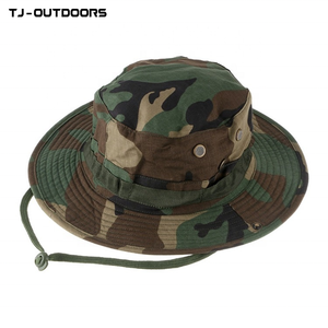 Nylon al aire libre Camo Casual Sombrilla Sombrero de ala redonda Tactical Skirmish Sports Cap - Product Image 2