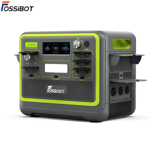 Station d'alimentation portable Fossibot F2400 2400W 2048Wh grande capacité, entrée solaire + AC, utilisation en extérieur, camping, maison, alimentation de secours, LiFePO4 - Product Image 1