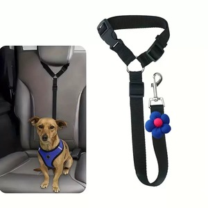 Rope Dog Lead Adjustable Nylon Dog <strong>Cat</strong> Safety <strong>Harness</strong> Vehicle Seatbelts with Car Headrest Restraint Pet Accessories - Product Image 4