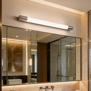 IP44 Waterproof Polished Chrome <b>LED</b> Indoor Wall Sconce Lighting Modern Brushed <b>LED</b> Bathroom <b>Vanity</b> Fixture for Over <b>Mirror</b> - Product Image 2