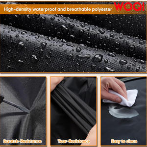 Housse de voiture Woqi, protection intégrale contre l'eau et les UV, pour BMW, Mercedes Benz, Honda, polyester noir, tailles S, M, L, XL - Product Image 5