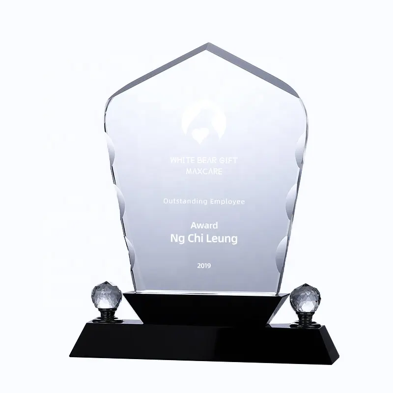 Troféu de award de cristal k9 para gravura, lembranças, presentes