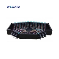 Panel Patch Fiber High Density 1U 144 Core MTP MPO ke LC Duplex Managed ODF untuk Interkoneksi Switch Pusat Data