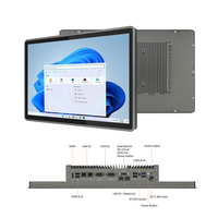 PC industriel à panneau en aluminium, Windows 10 Pro, écran tactile 18,5 pouces, étanche IP65, RS232/485 COM, 2 LAN