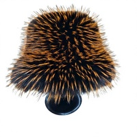 Nouveau Chapeau de Pêcheur en Fausse Fourrure de Renard Respirant, Tendance Transfrontalière, Couleur Argent-Bleu, Chapeau Tibétain Épais en Fausse Fourrure