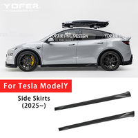 Pour Tesla Model Y Juniper 2025 : Kit Carrosserie Complet (Splitter, Diffuseur, Jupes Latérales, Bavettes) pour Modification Extérieure