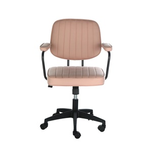 Stylish <strong>Pink</strong> Fabric Office Desk <strong>Chair</strong> with Armrst - Product Image 2