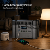 Centrale Électrique Portable 2400W & Kit Panneau Solaire 100W – Système d'Énergie pour Aérateurs de Pêche, Lampes Frontales, Détecteurs de Poissons et Bateaux à Appât
