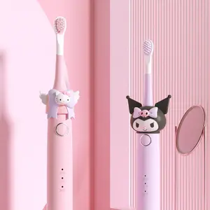 Yizhi Automatic Sonic Toothbrush Ipx7 Waterproof Usb Rechargeable Cartoon Toothbrush For Kids Baby Electric Toothbrush For Kids